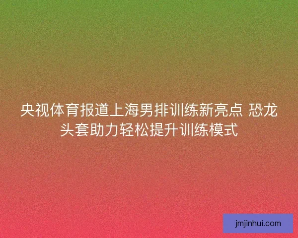 央视体育报道上海男排训练新亮点 恐龙头套助力轻松提升训练模式